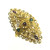 LADIES DOME RING FEATURING FILIGREE WORK AND MEENAKARI - 22K YELLOW GOLD