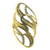 LADIES FANCY RING FEATURING C.Z STONE - 22K YELLOW GOLD