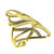 LADIES FANCY RING FEATURING C.Z STONE - 22K YELLOW GOLD