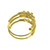 LADIES SPRING RING FEATURING C.Z STONE- 22K YELLOW GOLD