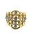 22K LADIES TWO TONE RING FEATURING BRUSH FINISHING