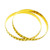 LADIES LASER CUT FLAT BANGLES FEATURING A EASY SLIP-ON - 22K YELLOW GOLD - PAIR OF 2
