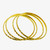 LADIES DIAMOND CUT FLAT BANGLES FEATURING A EASY SLIP-ON - 22K YELLOW GOLD - SET OF 4