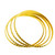 LADIES DIAMOND CUT FLAT BANGLES FEATURING A EASY SLIP-ON - 22K YELLOW GOLD - SET OF 4