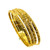 LADIES DIAMOND CUT FLAT BANGLES FEATURING A EASY SLIP-ON - 22K YELLOW GOLD - SET OF 4