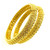 OPENABLE SCREW EXQUISITE LASER CUT DOME KADA - 22K YELLOW GOLD - PAIR OF 2