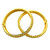 OPENABLE SCREW EXQUISITE LASER CUT DOME KADA - 22K YELLOW GOLD - PAIR OF 2