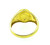 MENS BALAJI OVAL SHAPED RING FEATURING MEENAKARI - 22K YELLOW GOLD