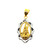 LORD SHIVA PENDANT FEATURING RHODIUM POLISH - 22K YELLOW GOLD