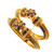 LADIES OPENABLE SCREW PACHELI STYLE KADA FEATURING MEENAKARI - 22K YELLOW GOLD 