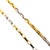 MENS TWO TONE LINK CHAIN - 22K GOLD