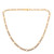 MENS TWO TONE FIGARO CHAIN - 22K GOLD