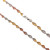 LADIES TRI COLOR CHAIN WITH TWISTED STYLE - 22K GOLD