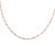 LADIES TWO TONE BOX CHAIN WITH MINI BALLS - 22K ROSE GOLD 