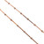 LADIES TWO TONE BOX CHAIN WITH MINI BALLS - 22K ROSE GOLD 