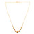 LADIES FOOTBALL DESIGN NECKLACE FEATURING BOX CHAIN - 22K YELLOW GOLD