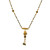 MANGALSUTRA NECKLACE FEATURING ONXY BEADS, DANGLING AND MEENAKARI - 22K YELLOW GOLD 