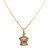 AKSHAR DERI DIAMOND AND RUBY PENDANT - 18K YELLOW GOLD 