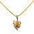 LORD GANPATI DIAMOND PENDNAT - 18K TWO TONE