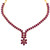 RUBY NECKLACE SET - 22K YELLOW GOLD 