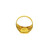 MENS FANCY RING FEATUIRNG LASER CUT AND BRUSH FINISHING - 22K YELLOW GOLD 