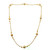 LONG NECKLACE SET FEATURING PEARL AND GOLD BEADS - 22K YELLOW GOLD