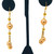 LONG NECKLACE SET FEATURING PEARL AND GOLD BEADS - 22K YELLOW GOLD