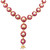 RUBY AND PEARL NECKLACE SET - 22K YELLOW GOLD