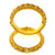 PACHELI STYLE BANGLES FEATURING DULL AND SHINY FINISHING - 22K YELLOW GOLD 