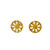 FANCY EARRING WITH LASER CUT - 22K YELLOW GOLD 