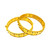 OPENABLE SCREW LAXMI BANGLE FEATUIRNG CZ STONE - 22K YELLOW GOLD