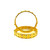 OPENABLE SCREW LAXMI BANGLE FEATUIRNG CZ STONE - 22K YELLOW GOLD