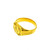 MENS KHANDA RING FEATURING LASER CUT WORK - 22K YELLOW GOLD