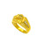 MENS SAI BABA RING FEATURING CZ STONE - 22K YELLOW GOLD 