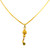 FANCY BABY GIRL PENDANT WITH DANGLING - 22K YELLOW GOLD 