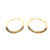 HOOPS IN TWO TONE - 22K GOLD 