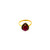 RUBY AND SAPPHIRE STONE RING - 22K YELLOW GOLD