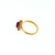 RUBY AND SAPPHIRE STONE RING - 22K YELLOW GOLD