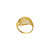 NET DESIGN RING WITH LASER CUT - 22K YELLOW GOLD