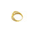 NET DESIGN RING WITH LASER CUT - 22K YELLOW GOLD-1707885564