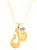 Surah Al Falaq Two-Tone Pendant With Chain