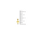 Cross Design Baby Pendant With Matte Finish- 22K Gold