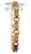 Yellow gold geometric textured link chain bracelet weighing 18 grams and measuring 7.2 inches with decorative open links, diamond-cut accents, and secure hook clasp.