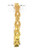 22K yellow gold filigree link bracelet with textured oval links and diamond-cut openwork details, 12 grams, 7 inches