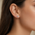 16ctw-14k-white-gold-on-ear.jpg	1.16 ct round lab grown diamond stud earring shown on the ear, 14K white gold, E-F/VS