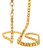 28 inch 22K yellow gold textured link necklace 70 gram front detail