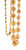 Full vertical presentation of the 24-inch necklace showing the transition from smaller textured gold beads toward larger statement spherical beads across the lower section, emphasizing its graduated traditional design.