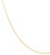Detailed view of the slender 22K yellow gold chain highlighting its fine linked construction, polished finish, and warm golden appearance.