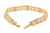 Intricate Yellow Gold Double Row Filigree Bracelet