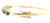 Clasp-side view showing the structured 18K yellow gold bangle, secure closure, and elevated gemstone settings.
